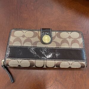 Coach brown wallet